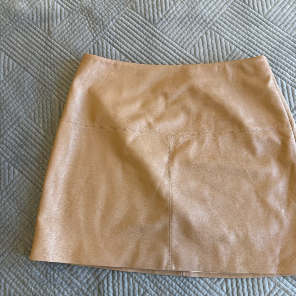 Ted Baker London Tan Leather Mini Skirt- Last Call on this! Make an offer!